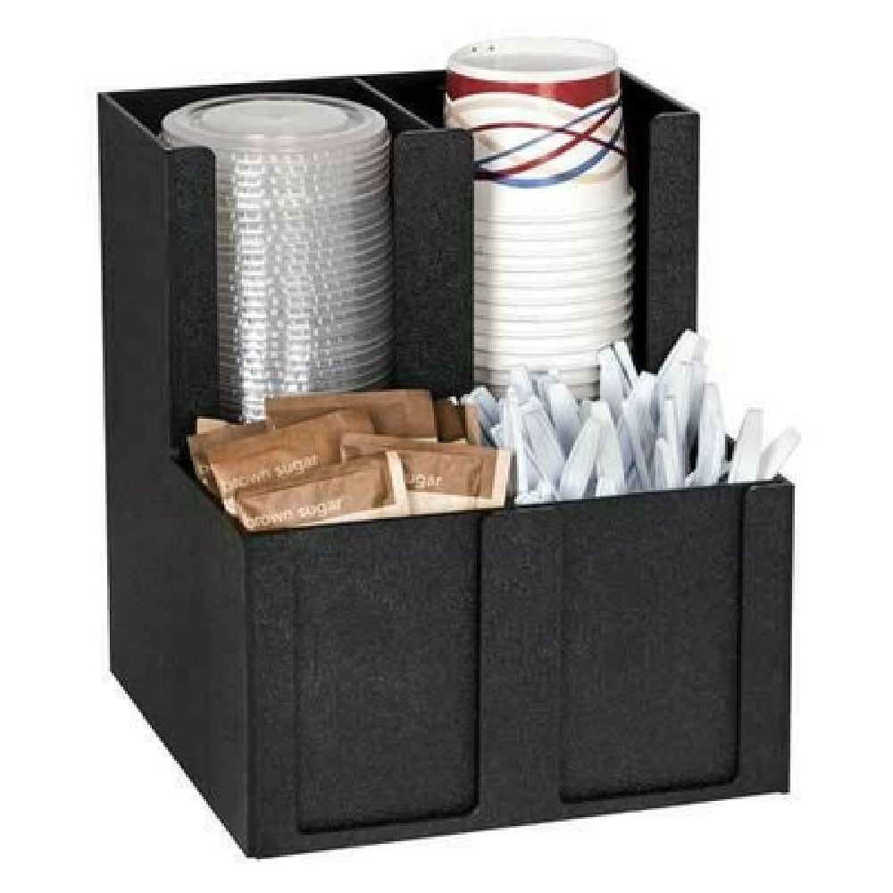 Dispense-Rite MCD-4BT - Cup, Lid, Straw & Condiment Organizer
