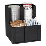 Dispense-Rite MCD-4BT - Cup, Lid, Straw & Condiment Organizer
