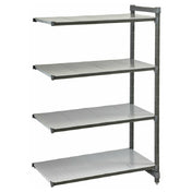 Cambro CBA183084S4580 Camshelving® Basics Plus Add-On Unit 18"W X 30"L X 84"H