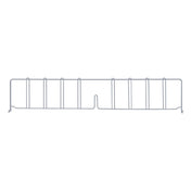 Quantum DIV36GY Wire Shelf Divider 36"D X 8"H Gray Epoxy Antimicrobial Finish