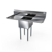 NBR Equipment 1SG-181812LR18 Economy Sink One-compartment 54"W X 23-1/2"D X 43-3/4"H Overall Size