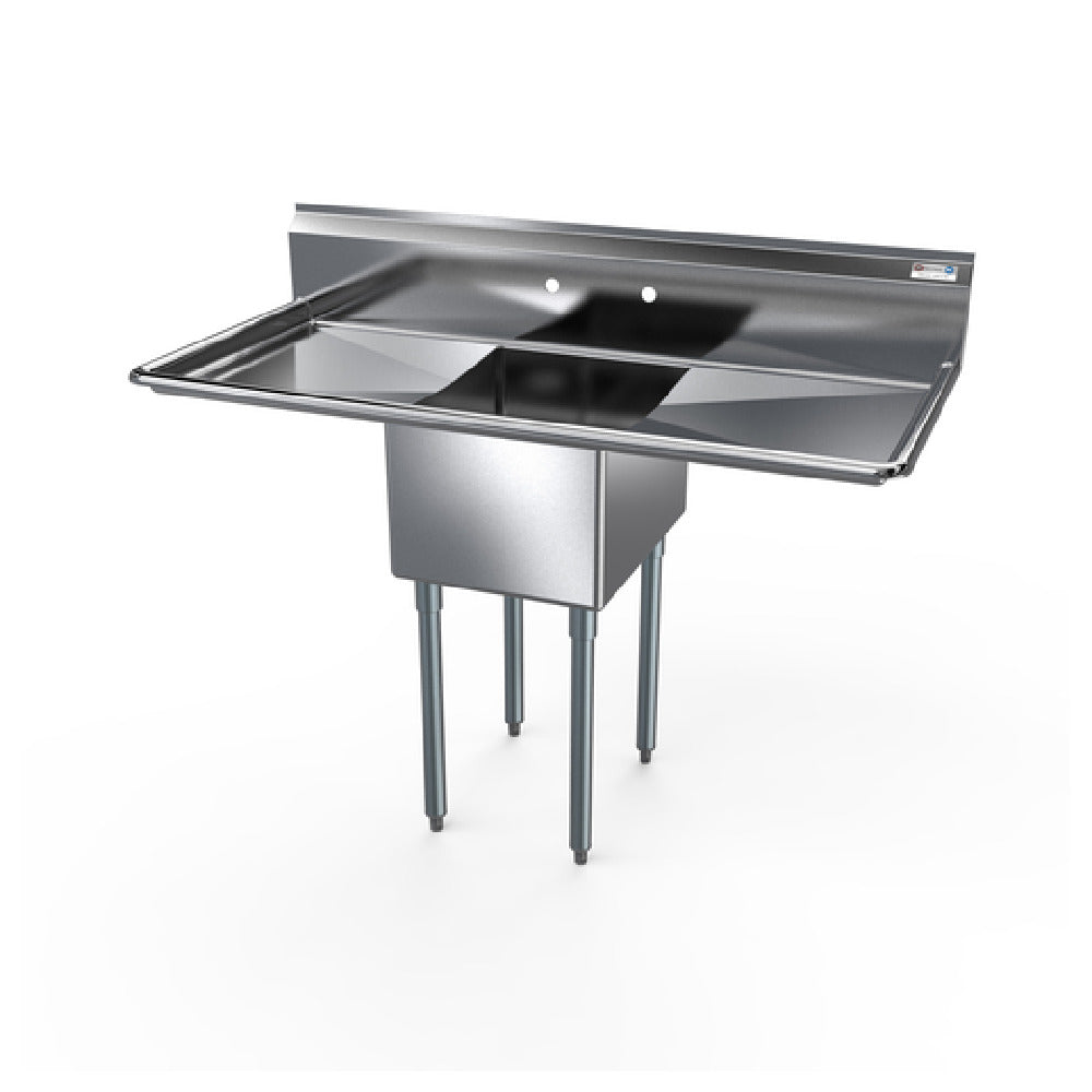 NBR Equipment 1SG-162012LR18 Economy Sink One-compartment 52"W X 25-1/2"D X 43-3/4"H Overall Size