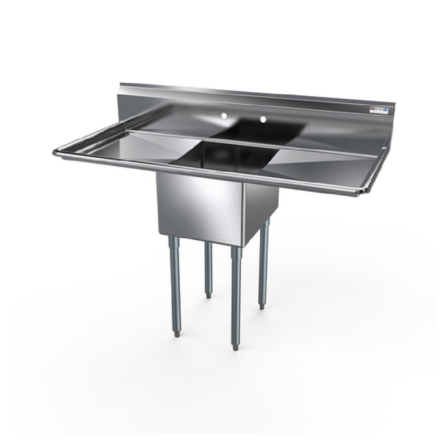 NBR Equipment 1SG-162012LR18 Economy Sink One-compartment 52"W X 25-1/2"D X 43-3/4"H Overall Size