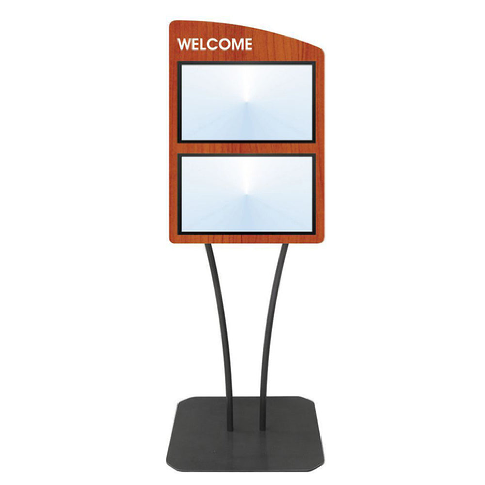 Hubert 34988 - Menu Board, 2-pocket, Floor Stand