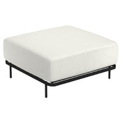 Emuamericas, Llc E1085WC - Cannolè Lounge Ottoman, Outdoor/indoor, PVC Footcaps