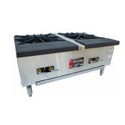 Town SR-24-G-2X-SS Double Stock Pot Stove 38"W X 24-1/2"D X 18"H 32"Height With Optional Stand