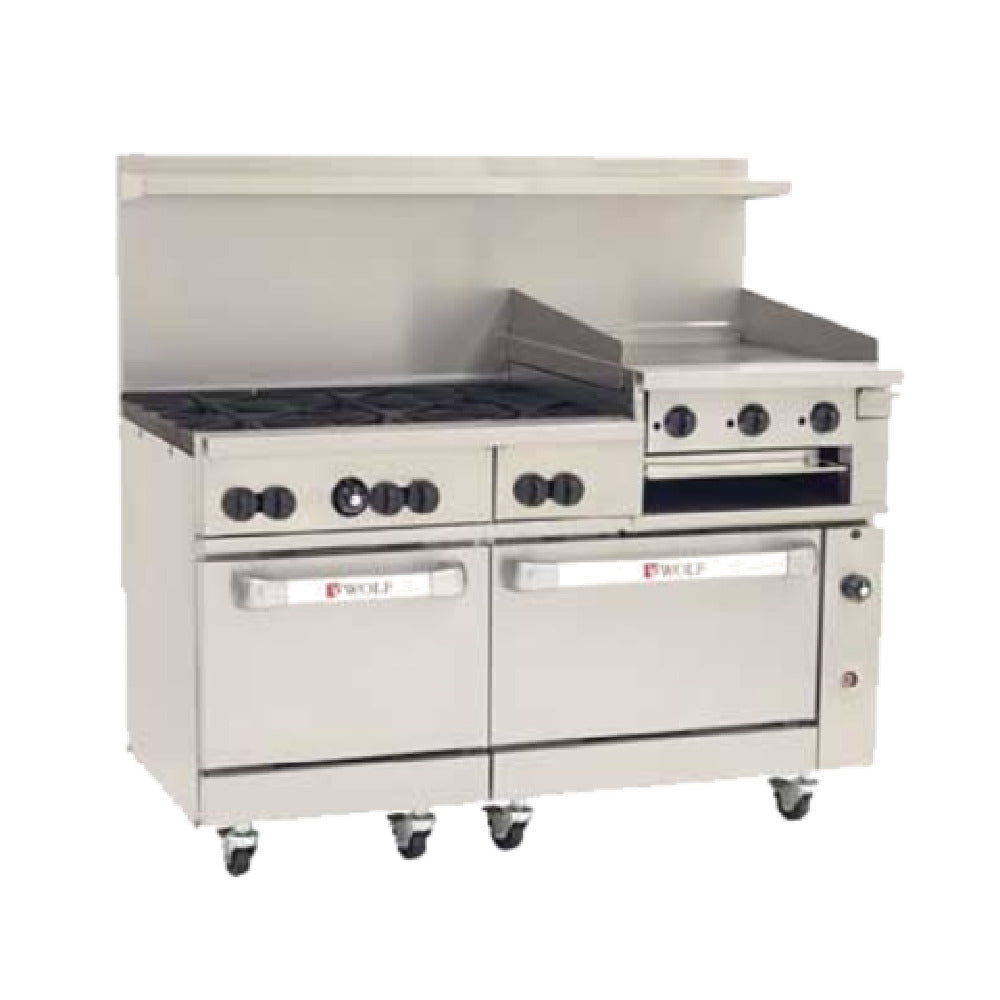 Wolf C60SC-6B24GB_NAT Challenger XL™ Restaurant Range 60" Gas