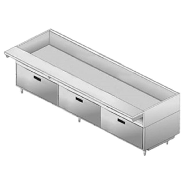 Delfield F17DD96 Equipment Stand 96" Long Drawer Base With (3) 32" Drawers