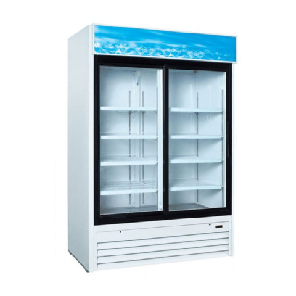 Admiral Craft USRFS-2D/W U-STAR Refrigerator Merchandiser 53-1/4"W X 31-3/4"D X 79-1/4"H