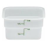 Cambro 2SFSP148 CamSquare® Food Container 2 Qt. 7-1/4"L X 7-1/4"W X 3-7/8"H