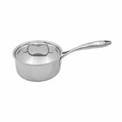 Tuxton RTSHL0481 TUXCLAD Sauce Pan With Lid 1 1/2 Qt. 6.25" Dia. X 2.875"H