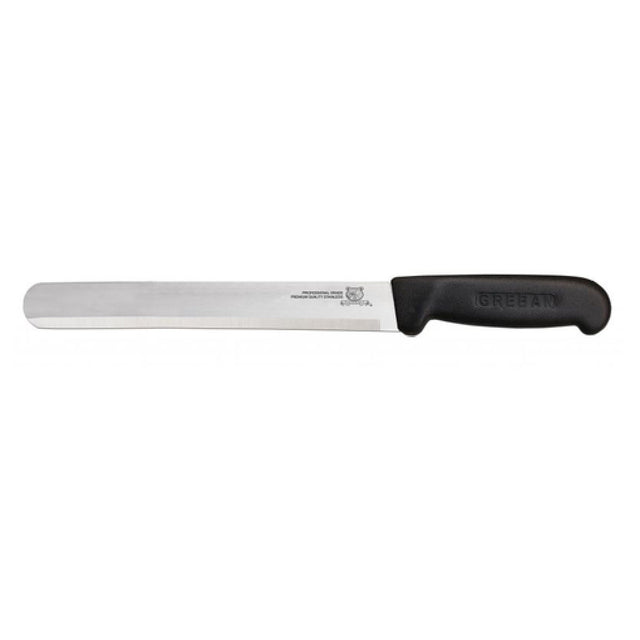 Omcan 12573 (12573) Slicing Knife 14" Straight Blade Polypropylene Black Handle