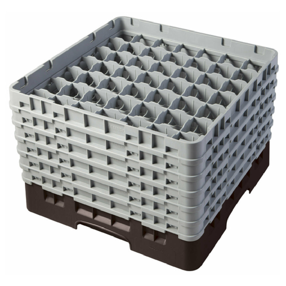 Cambro 49S1114167 Camrack® Glass Rack With (6) Soft Gray Extenders Full Size