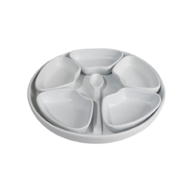 GET Enterprises MJ501G Bugambilia® Ramekin Set 12.6"L 7.6 Oz. Includes: Tray