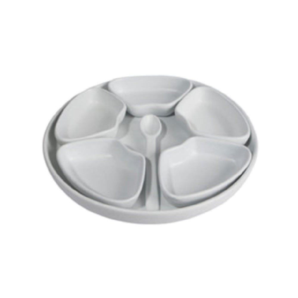 GET Enterprises MJ501LT Bugambilia® Ramekin Set 12.6"L 7.6 Oz. Includes: Tray