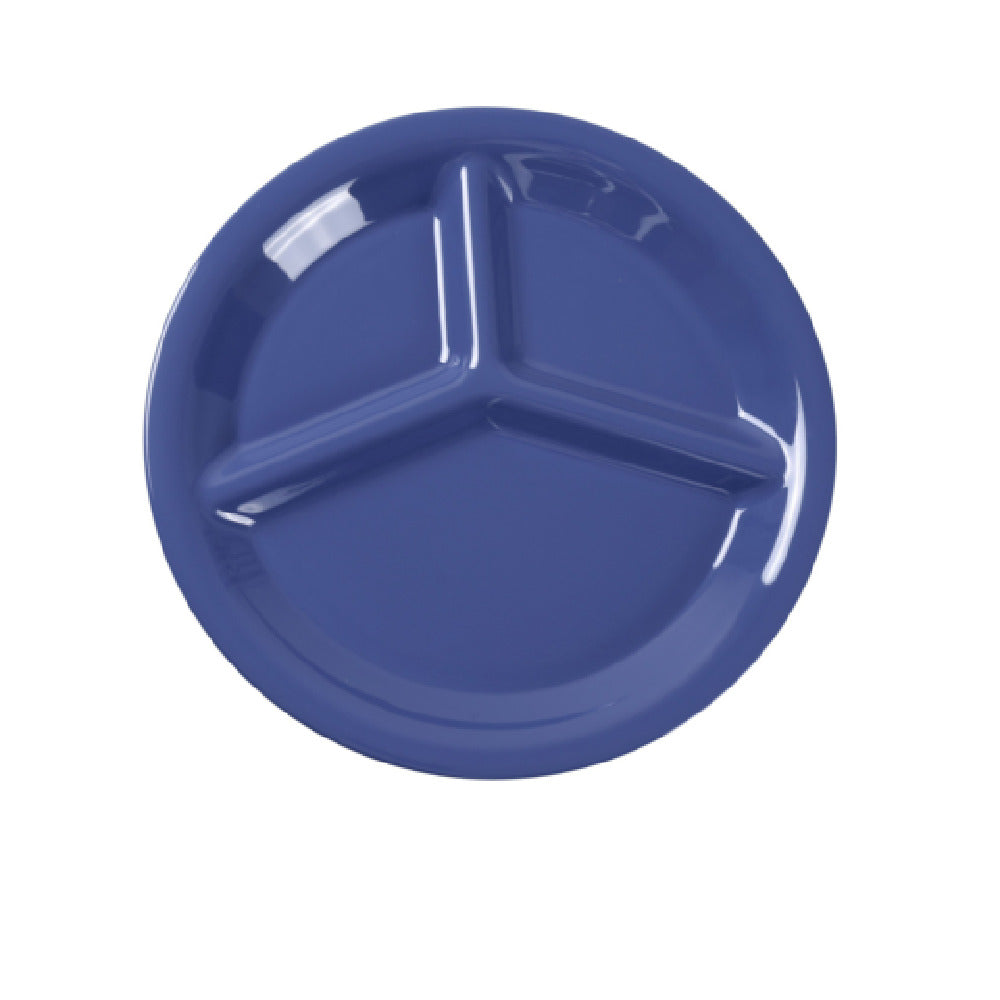 Yanco MS-710BU Milestone Compartment Plate 10-1/4" Dia. 3-compartments