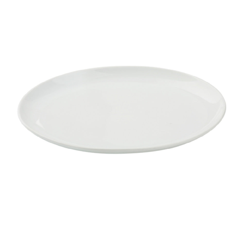 Yanco CA-312 Cambria Serving Platter 8-1/4"W X 12"D X 1-1/4"H Porcelain With Aluminum