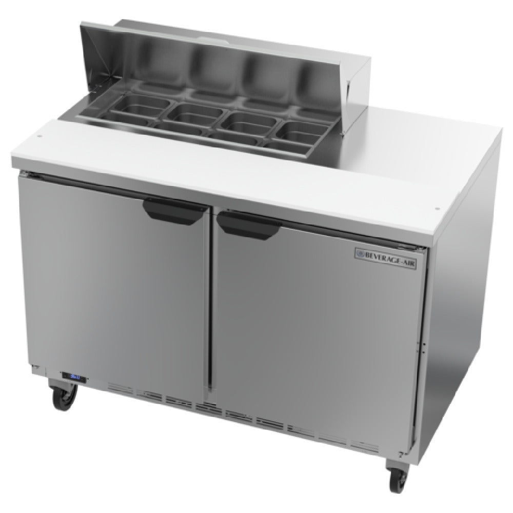 Beverage Air SPE48HC-08 Sandwich Top Refrigerated Counter Two-section 48"W