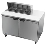Beverage Air SPE48HC-08 Sandwich Top Refrigerated Counter Two-section 48"W