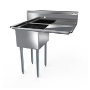 NBR Equipment 1SG-182414R24 Economy Sink One-compartment 44-1/2"W X 29-1/2"D X 43-3/4"H Overall Size