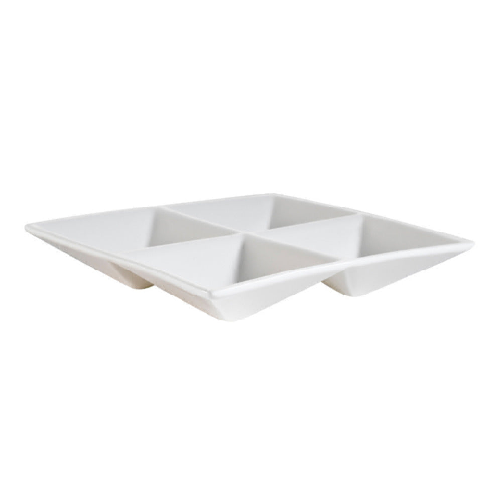 CAC China CMP-A7 Accessories Dish 6-1/2"L X 6-1/2"W X 1-1/4"H Square
