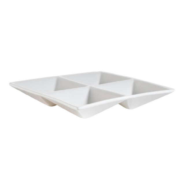 CAC China CMP-A7 Accessories Dish 6-1/2"L X 6-1/2"W X 1-1/4"H Square