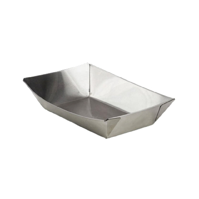 GET Enterprises 4-80888 Clipper Mill Boat Tray 9-1/2" X 6" X 1-1/2" Stainless Steel