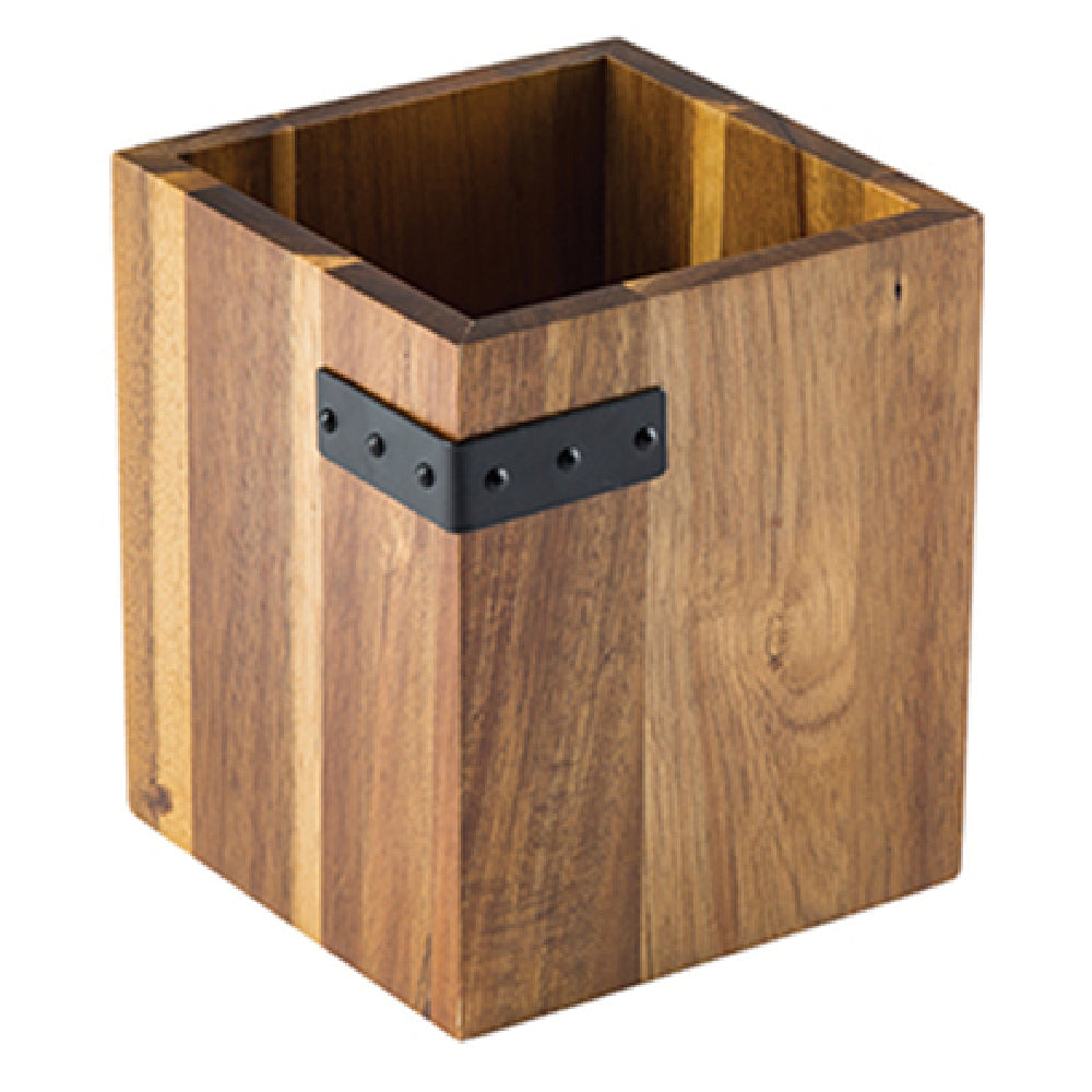 TableCraft Products 10074 - Industrial Collection™ Cutlery Holder, 5-1/4" X 5-1/4" X 6"