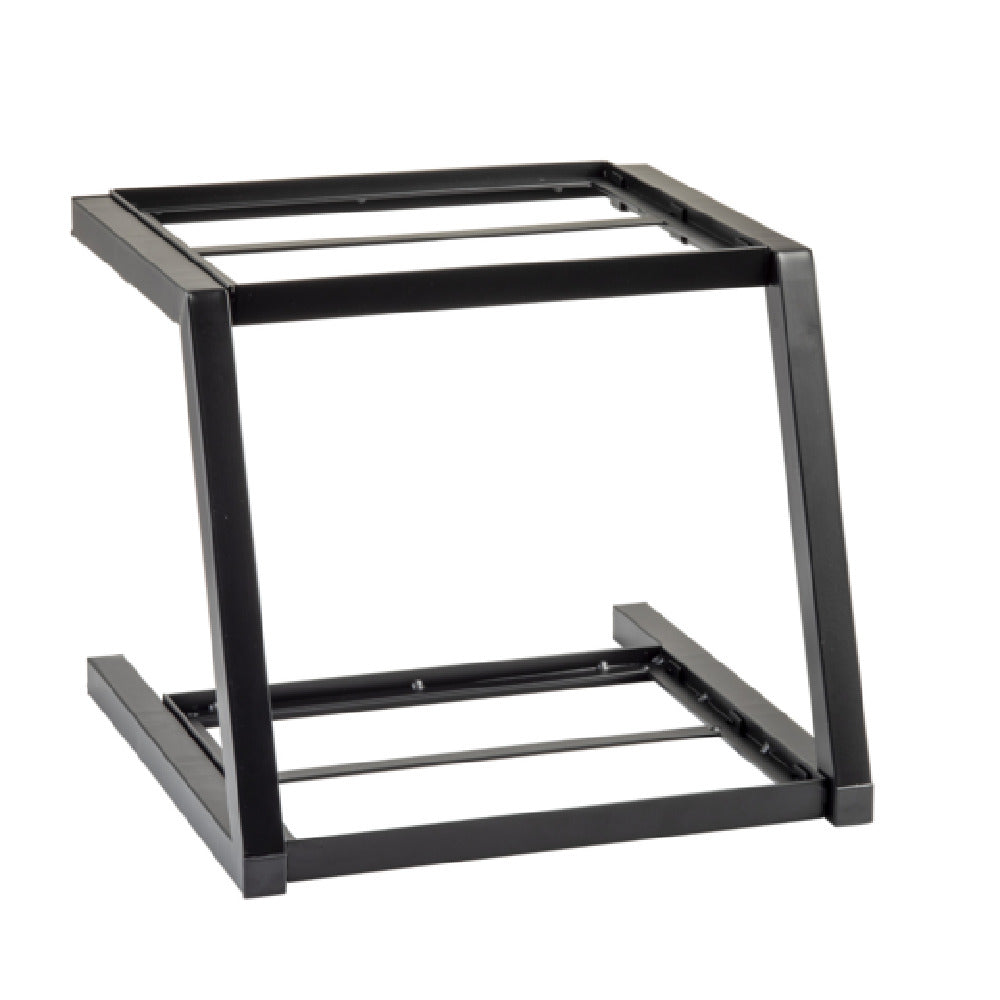 TableCraft Products 11622 - Grab & Go Two-Tiered Frame, 15.25" X 15.25" X 13", Black Powder Coated (Over Steel)