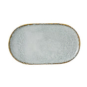 Yanco IB-214 - Iris Blue Plate, 13 5/8" X 7 7/8" X 7/8", Oval