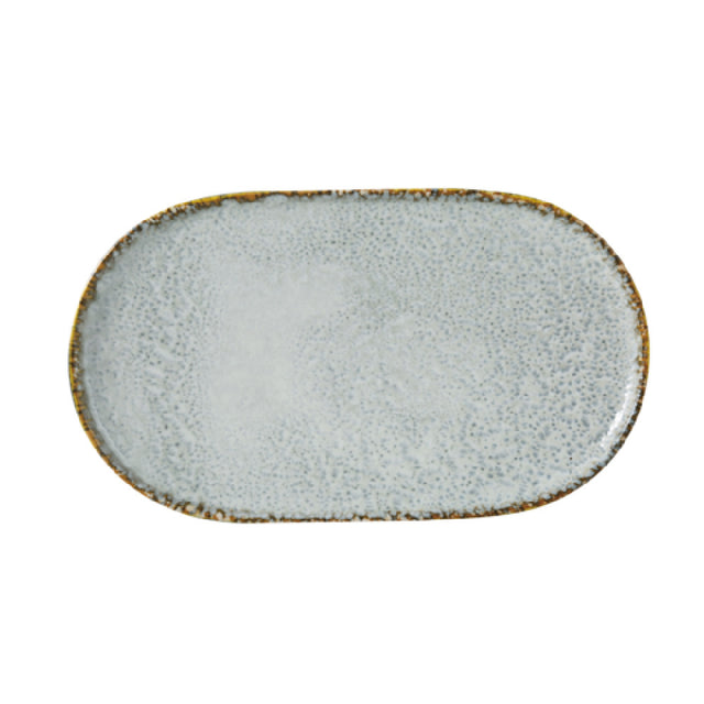 Yanco IB-214 - Iris Blue Plate, 13 5/8" X 7 7/8" X 7/8", Oval