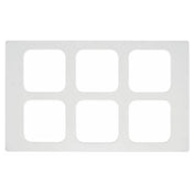 Hubert 72941 - Cold Tile, For 1/6-size Contemporary & Curveware Pans, 6-compartment