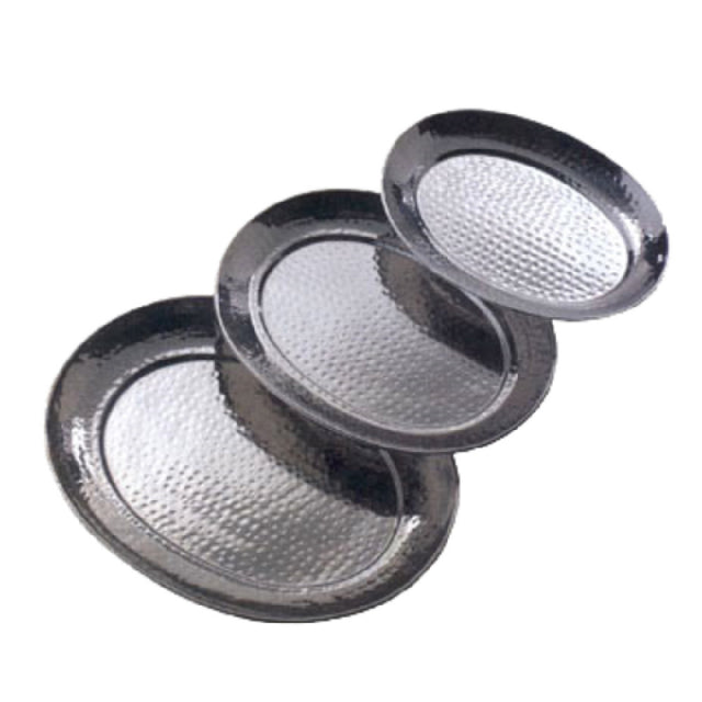 American Metalcraft HMOST1317 Serving Tray Oval 17-1/4"L X 13-1/4"W X 1-1/8"H