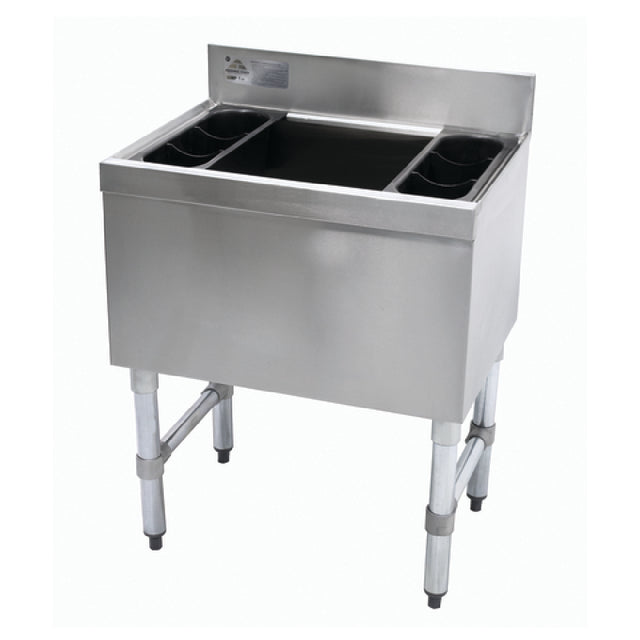 Advance Tabco SLI-12-24-7-X Special Value Cocktail Unit 12" Deep Chest With 7-circuit Cold Plate