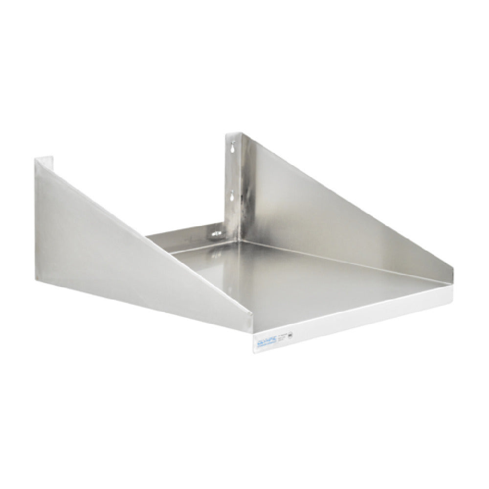 OlympicJMS2424SS Fabricated Microwave Wall Shelf 24" X 24" 18/304 Stainless Steel