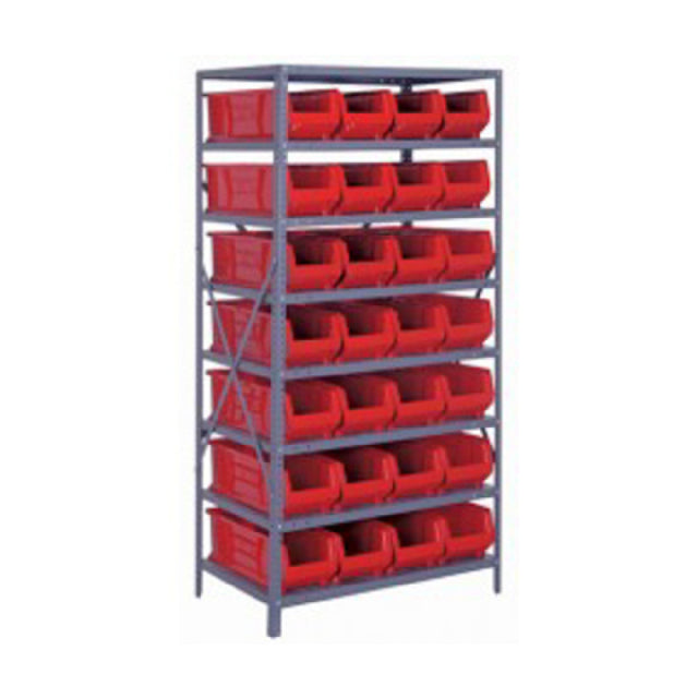 Quantum 2475-950_BLUE - Shelving Unit, 24"D X 36"L X 75"H, Heavy Duty