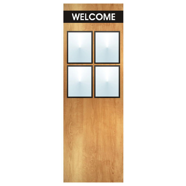 Hubert 47685 - Menu Board, 8-pocket, Floor Stand