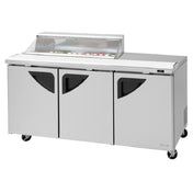 Turbo Air TST-72SD-12S-N-CL Super Deluxe Sandwich/Salad Unit Three-section 72-5/8"W 30"D X 37-5/8"H