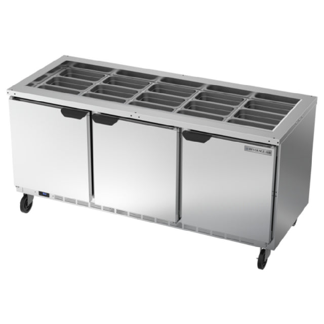 Beverage Air SPE72HC-S Salad Top Refrigerated Counter Three-section 72"W