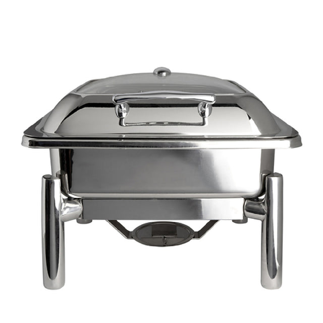 Steelite 7351MW106 Square Chafing Dish And Stand 6.0 Qt 17.75" X 15.5" X 12.25"