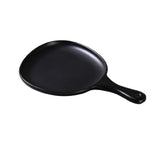 Yanco MO-810BK Moderne Pan Plate 12"L X 8"W X 1"H Organic Shaped
