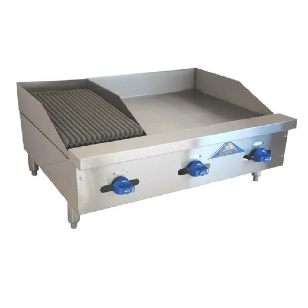 Comstock-Castle FHP36-24-1LB Char-Broiler/Griddle Combination Countertop Gas