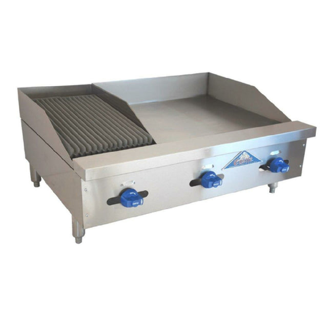 Comstock-Castle FHP36-24-1LB Char-Broiler/Griddle Combination Countertop Gas