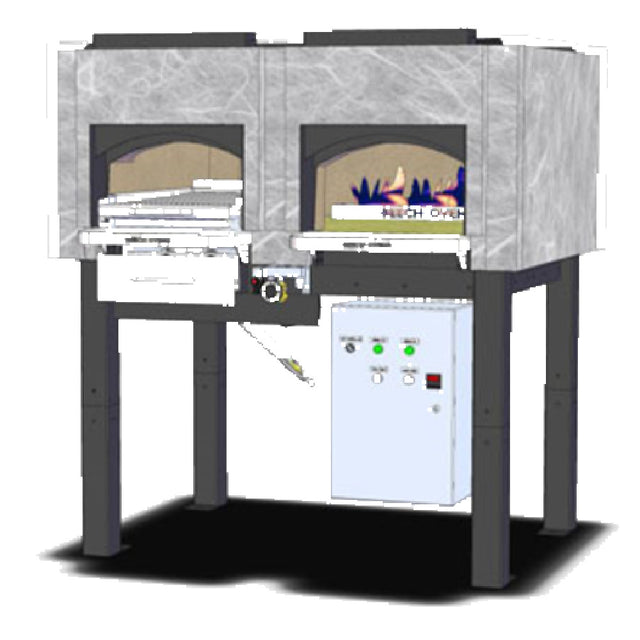 Beech Ovens REC1250FG-2O Full Gas Oven With Radiant Flame Burners 2 Opening Standard Rectangular Stone Hearth Baking Oven