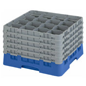 Cambro 16S1058168 Camrack® Glass Rack With (5) Soft Gray Extenders Full Size