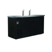 Hubert 49838 - Kratos® Coimmercial Draft Beer Dispenser, Two Door, Two Single Head Taps