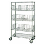 Quantum M1848BC6C Basket Unit Mobile 48"W X 18"D X 69"H