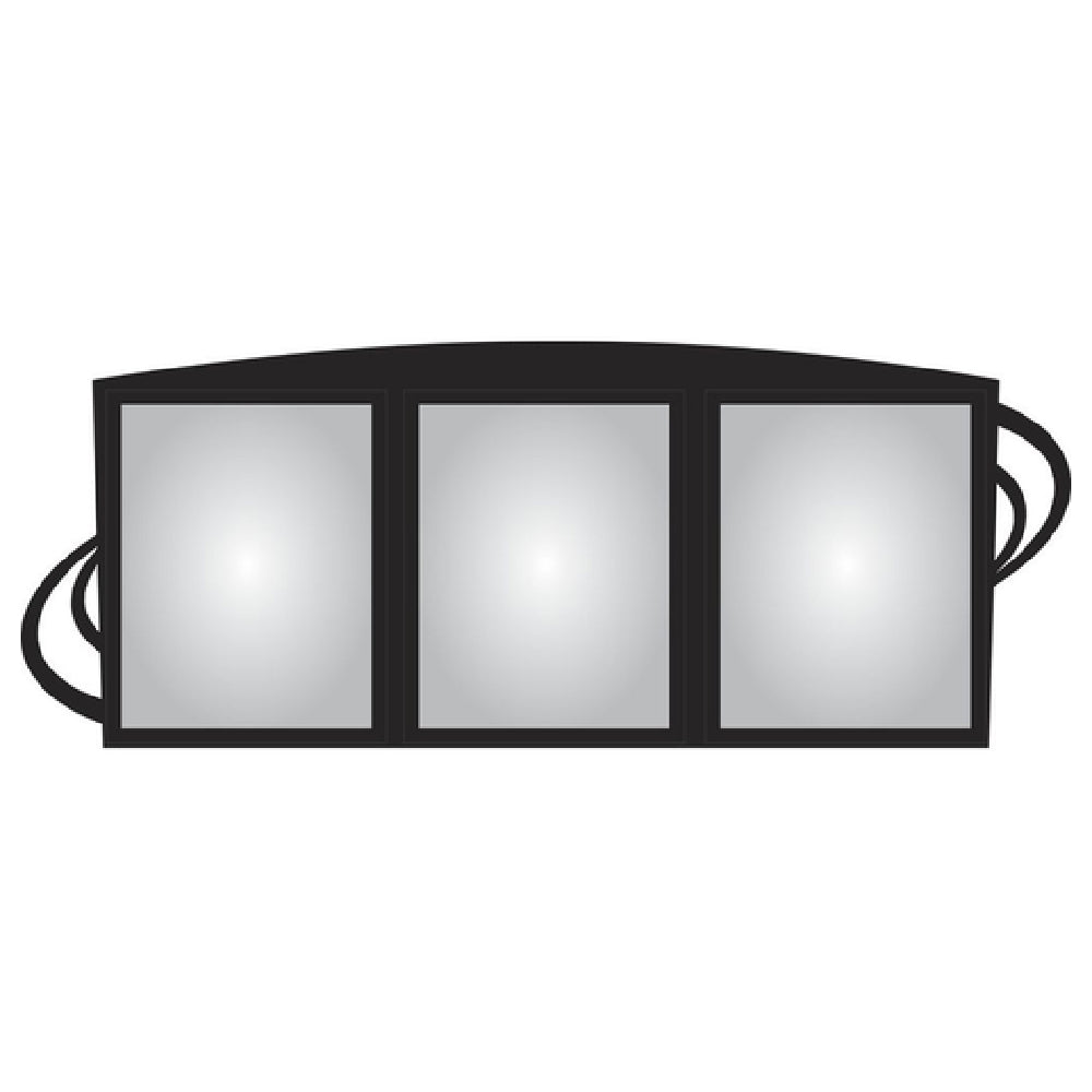 Hubert 55299 - Menu Board, 3-pocket, Wall-mount