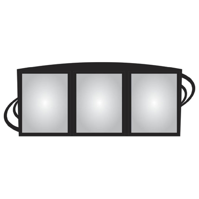 Hubert 55299 - Menu Board, 3-pocket, Wall-mount