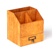 American Metalcraft PWC8 Caddy 4-compartment (with Drawer) 6-5/8"L X 6-1/2"W X 7-1/4"H